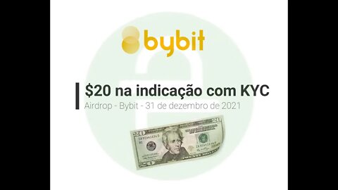 Airdrop - Bybit - $20 em USDT+ Cartões de recompensa, expira em 31/12/21