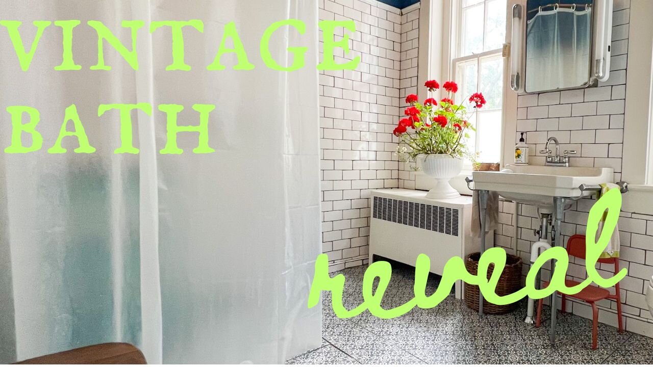 Vintage Bathroom Makeover Reveal