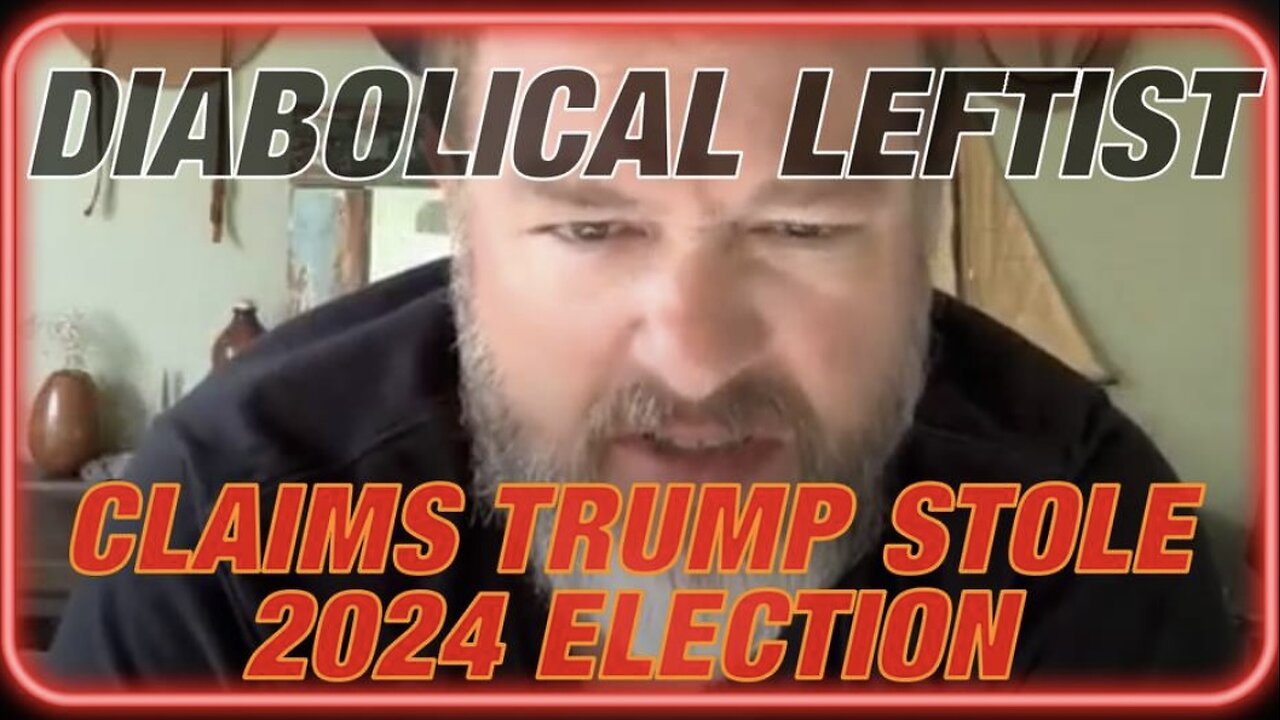 WATCH Diabolical Leftist Claim Trump Stole The 2024 Election with Help From Russia, and Signals The Illuminati to Deal with Him!