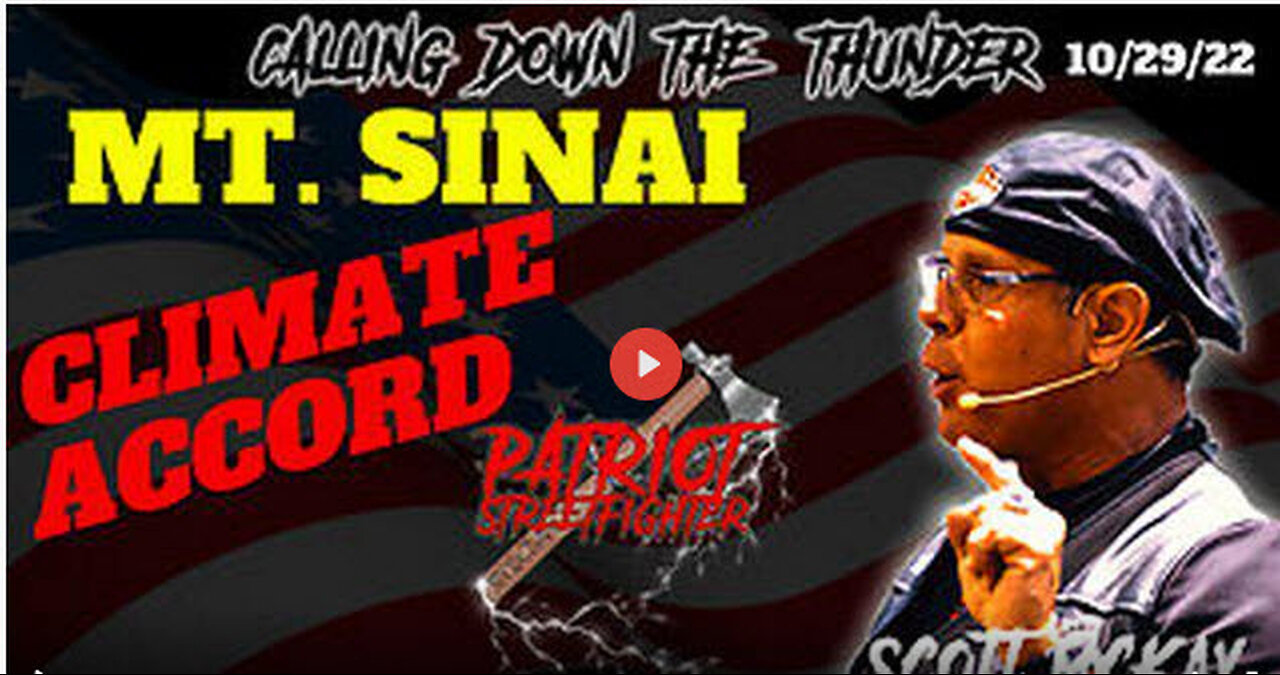10.30.22 Patriot Streetfighter & Clay Clark, Mt. Sinai Climate, MTP Yuval Noah Harari Insanity
