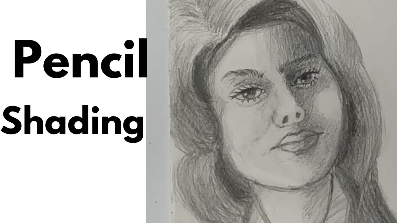 Portrait In Pencil Shading || Pencil shading || Portrait Of A Young Girl || S Kamal Art and craft