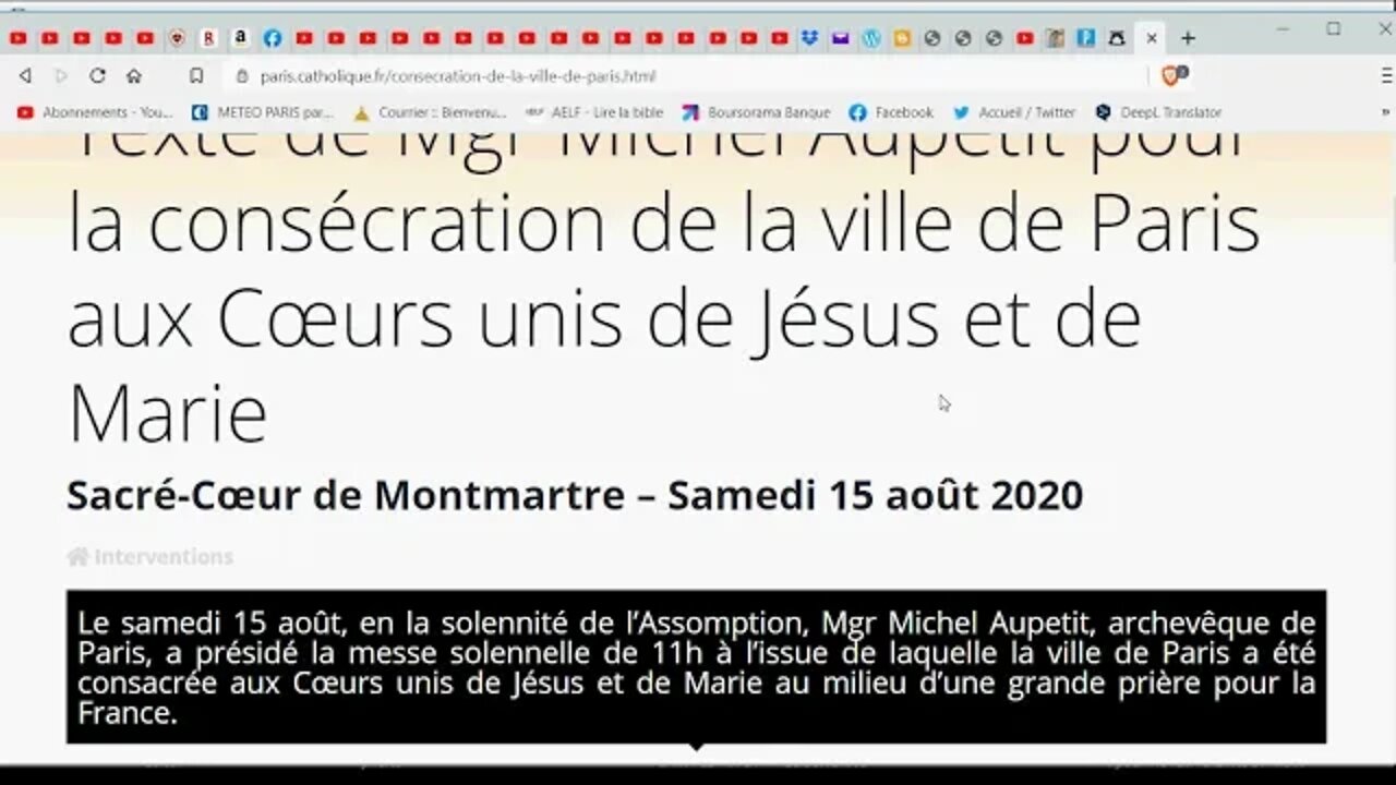 Demandons la consécration de nos diocèses aux Cœurs Unis de Jésus et Marie !