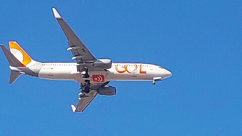 Boeing 737-800 PR-GXT vindo de São Paulo(Congonhas) para Fortaleza