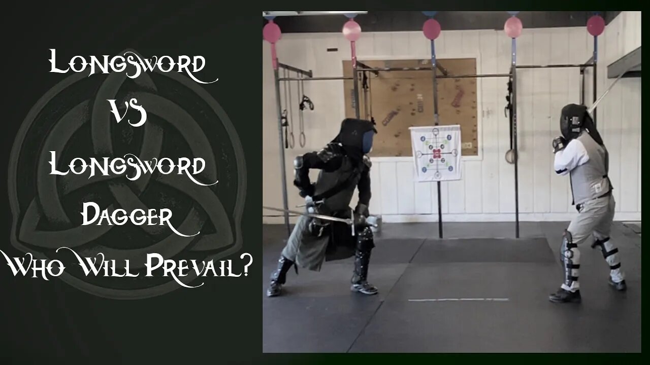 Episode 23 - Longsword In One Hand and Hidden Dagger vs Longsword - HEMA Sparring.