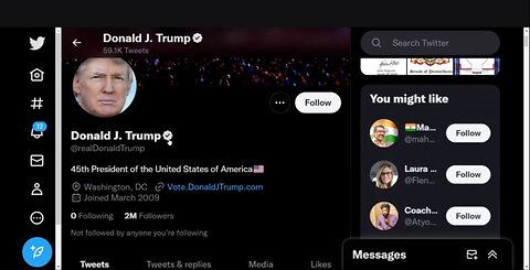 Trump on Tweeter!