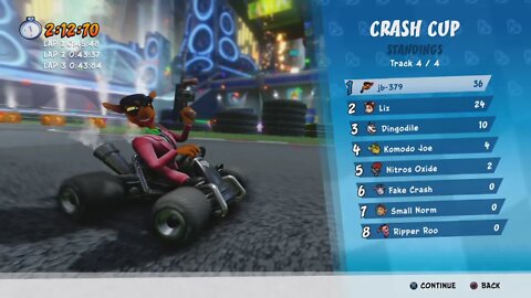 Crash™ Team Racing Nitro-Fueled (PS4) - Crash Cup (Medium) - Pinstripe Potoroo (Version 2)