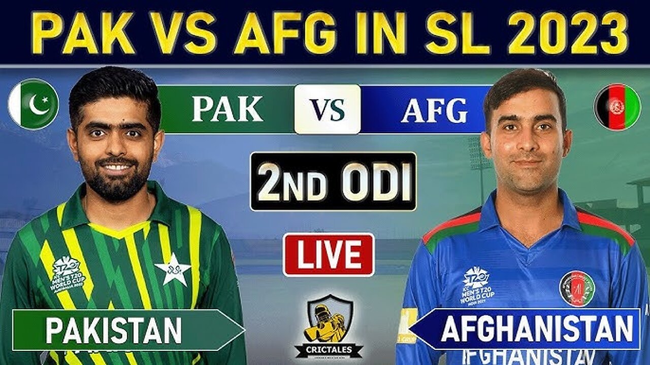 Pak vs Afghanistan 2nd ODI 2023