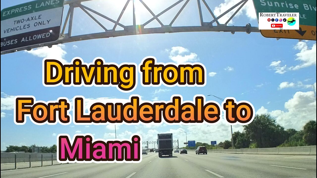 How is it to drive from Fort Lauderdale to Miami?