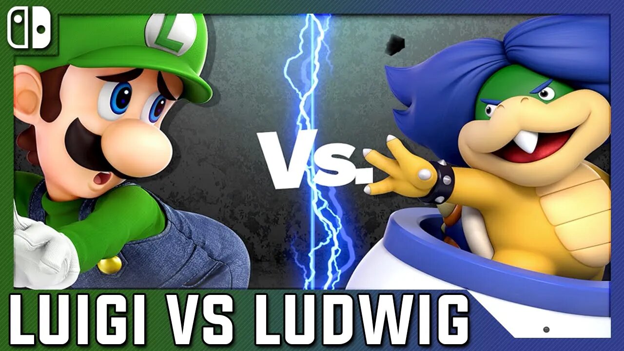 Super Smash Bros Ultimate Battles Luigi VS Ludwig 4K HD 60FPS