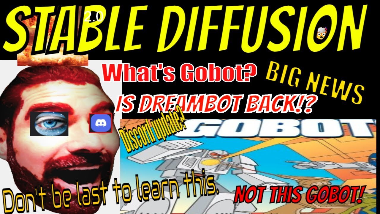 Stable Diffusion 2.0 update and news. Dreambot+Gobot? No, not the 1980's cartoon!