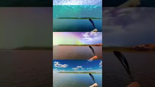 Kayaking with cool Insta360 effects