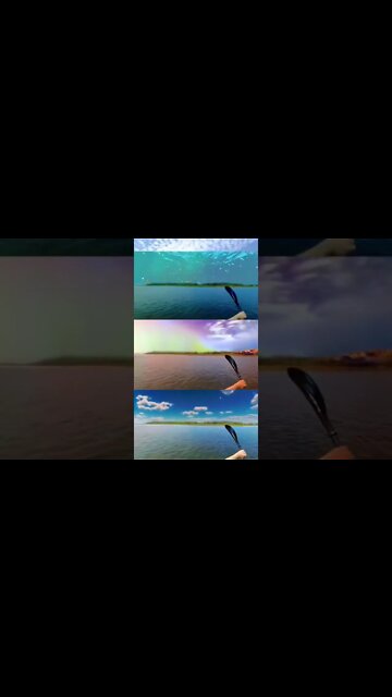 Kayaking with cool Insta360 effects