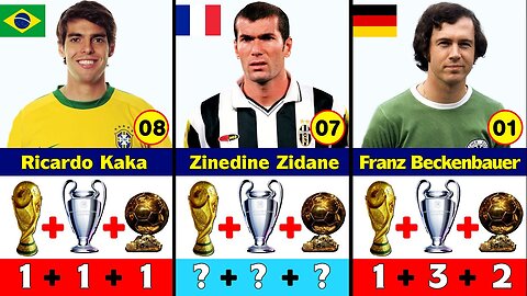9 legends who have won the FIFA World Cup, UEFA Champions League, and Ballon d'Or