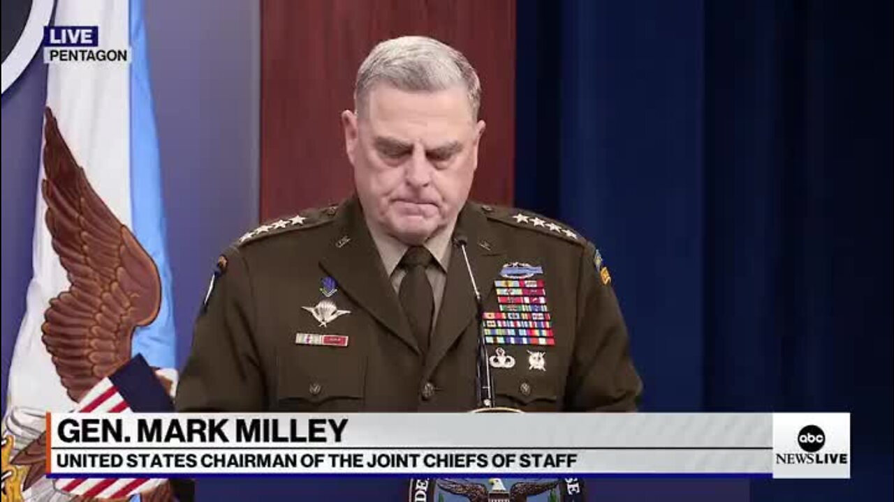 Gen. Mark "Silly" Milley: "We Strongly Encourage Russia To Stand Down"