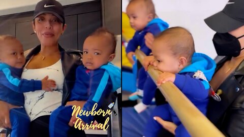 Nick Cannon & Abby De La Rosa Twins Attend A Child Sensory Class!