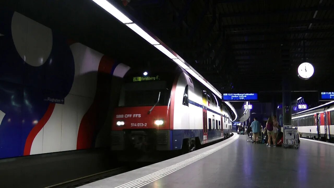 Zürich underground train station