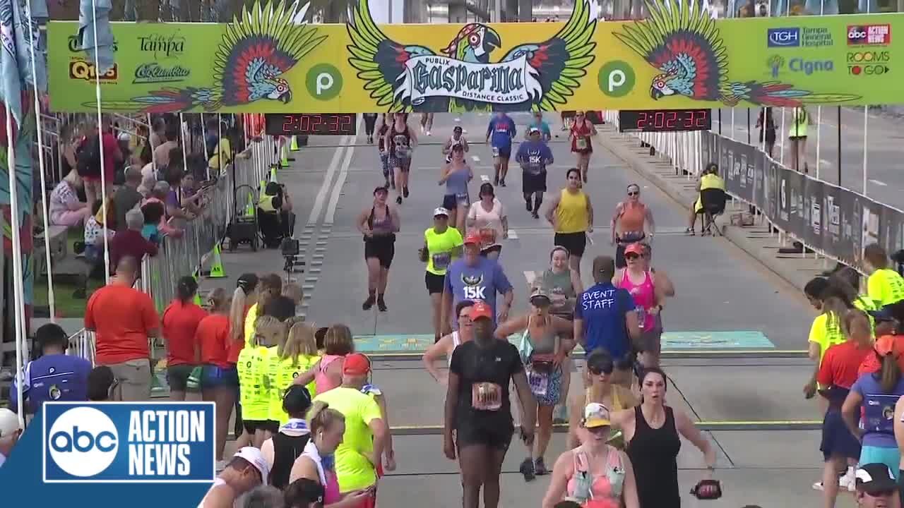 2:00 – 2:05 Saturday | Publix Gasparilla Distance Classic Finish Line