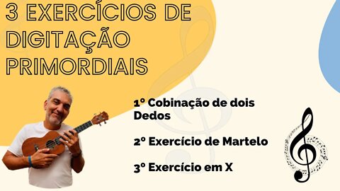 Exercício de digitação no Ukulele