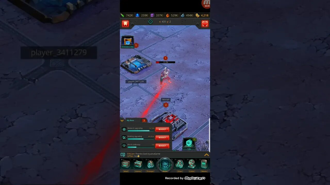 Morter invader is destroyed Terminator RTS