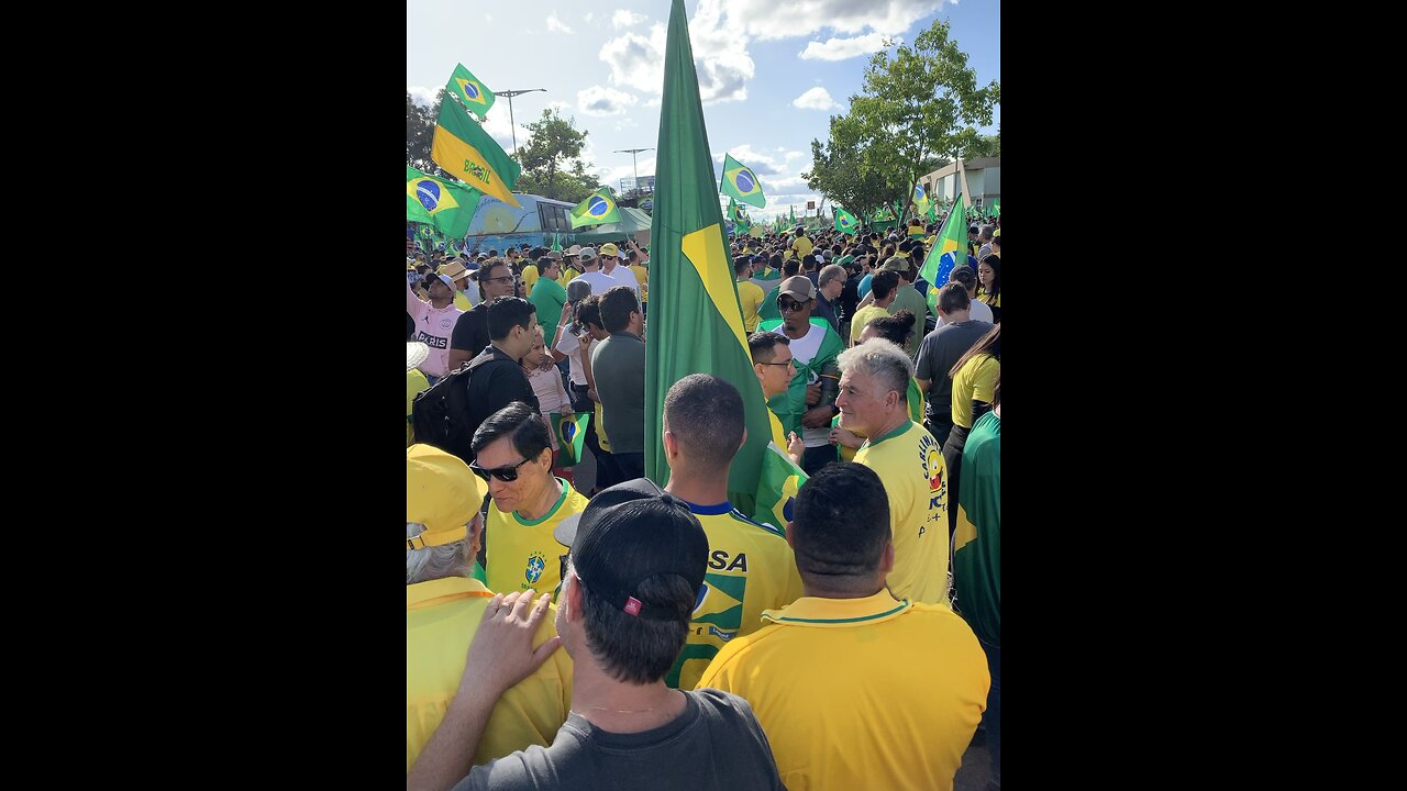 Manifestação pró Brasil