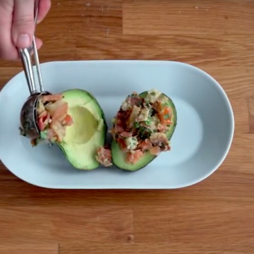BLT Stuffed Avocados