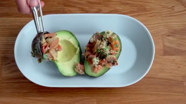 BLT Stuffed Avocados