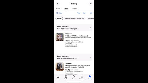 Sharing some of my Sells on eBay