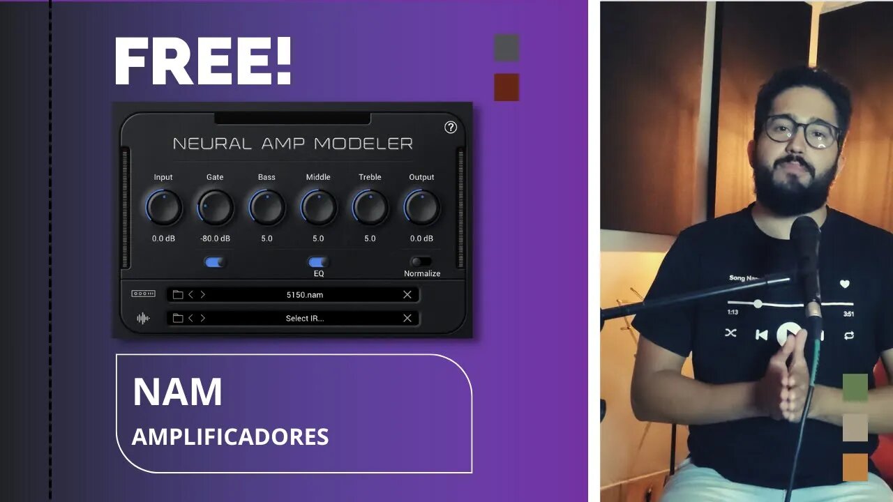 SIMULADOR DE AMPLIFICADORES DE GUITARRA (NAM) TOTALMENTE FREE!
