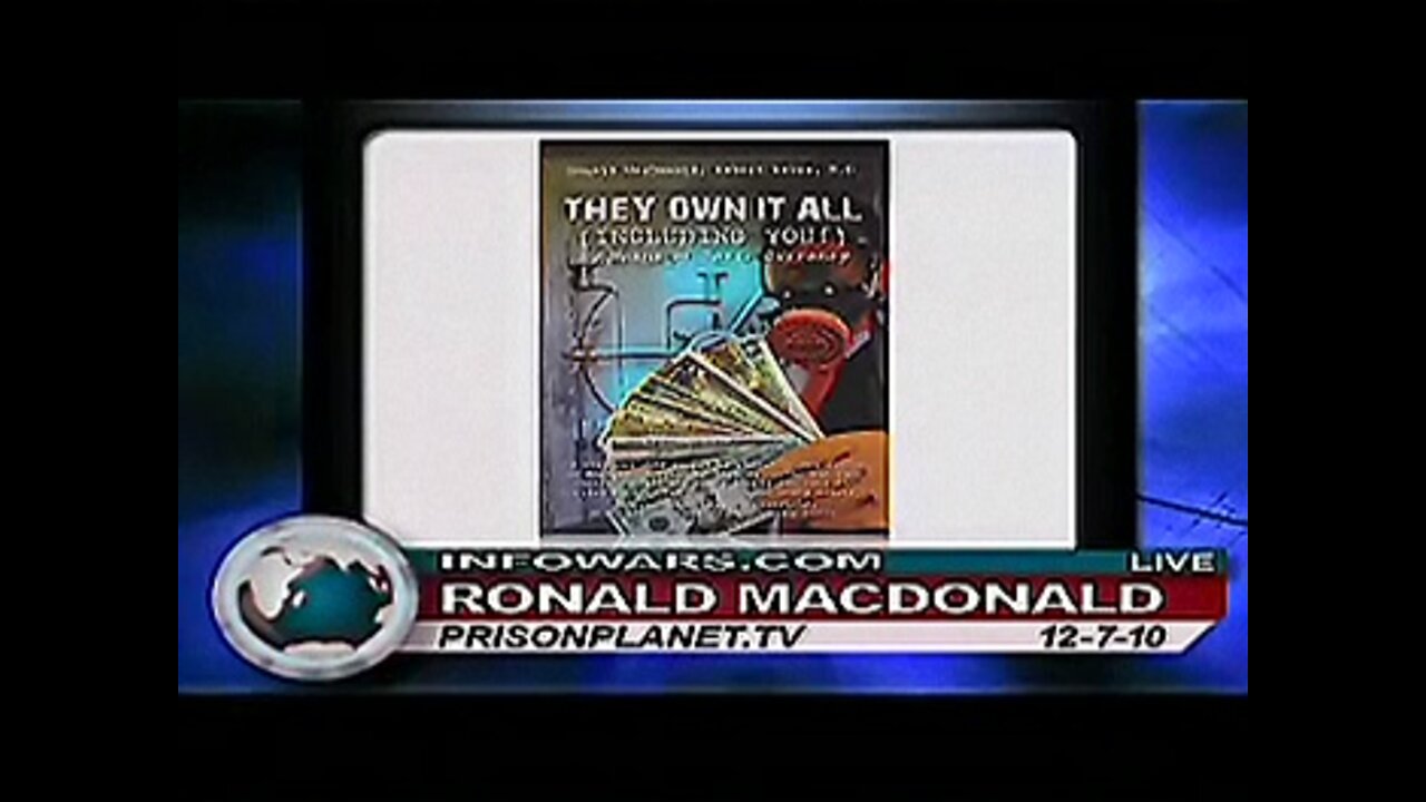 CENTRAL BANKS Own YOU with Ron Mcdonald on Alex Jones