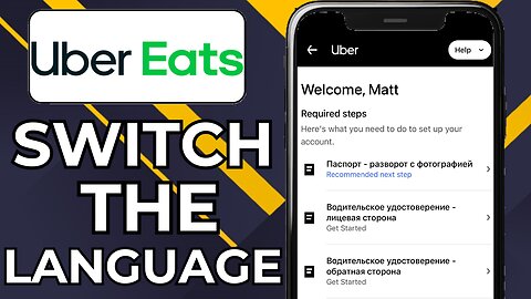 HOW TO CHANGE LANGUAGE ON UBER EATS APP