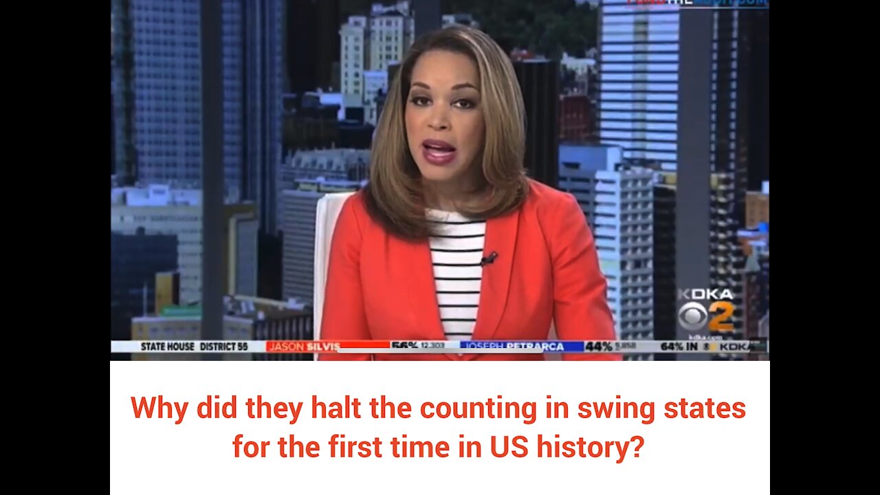 Why was vote counting halted in swing states?