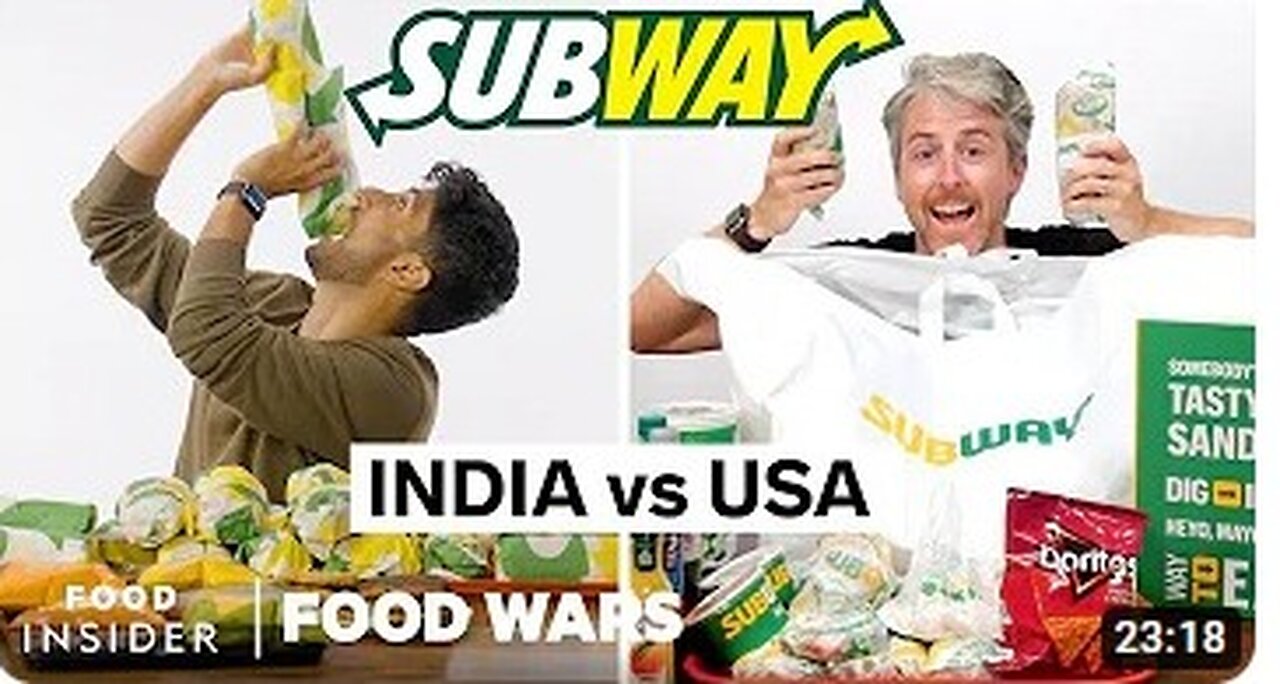 US vs. India Subway | Food Wars