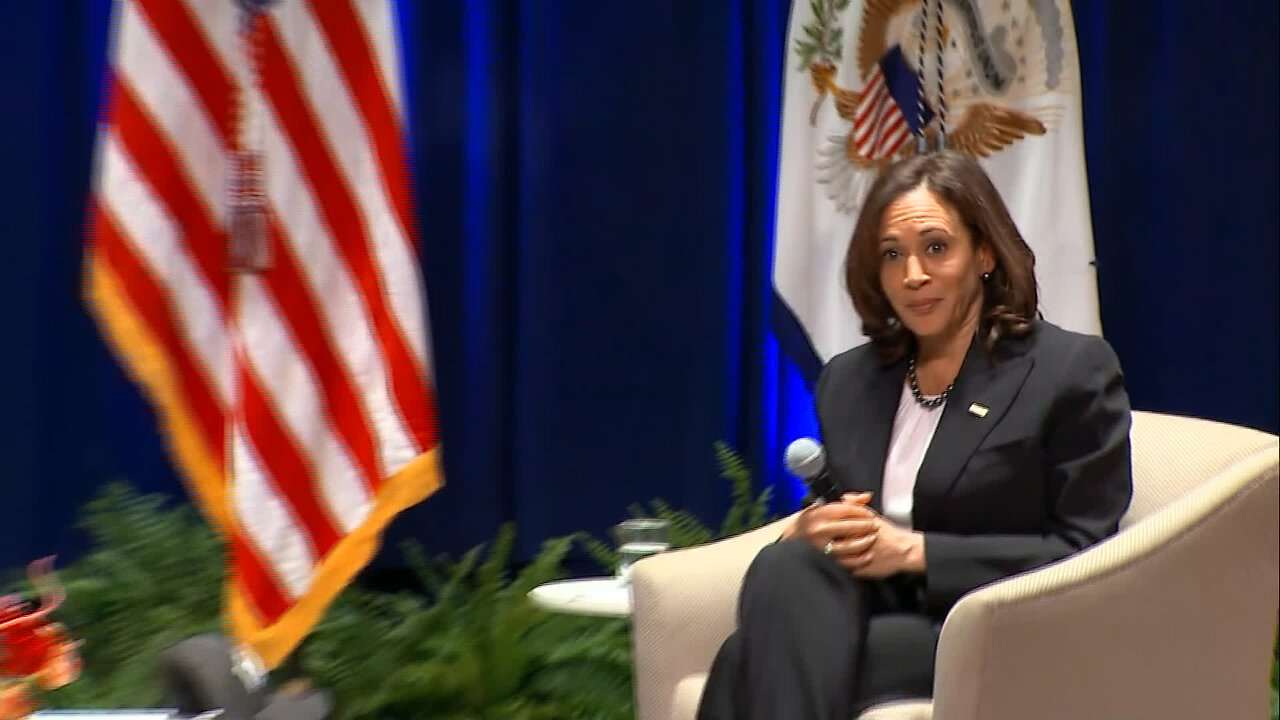 VP Harris interrupted at abortion event