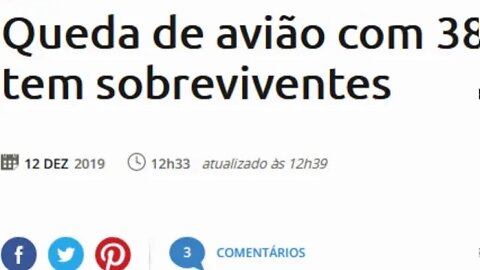 URGENTE Queda de avião com 38 a bordo no Chile não tem sobreviventes