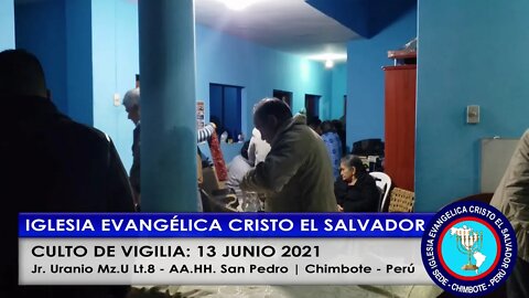 CULTO DE VIGILIA: 13 JUNIO 2021