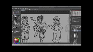 Chover e Relampiar - Personagens do play test