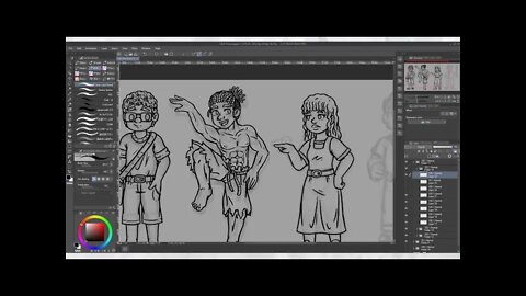 Chover e Relampiar - Personagens do play test