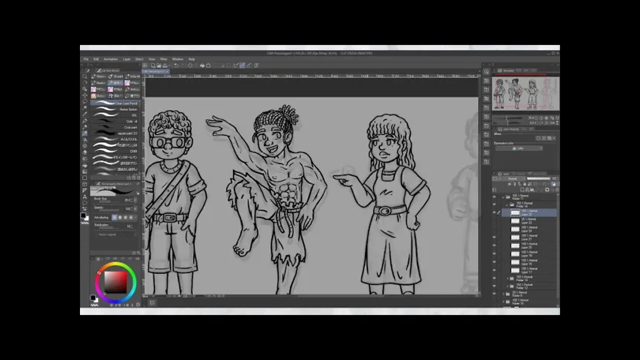 Chover e Relampiar - Personagens do play test