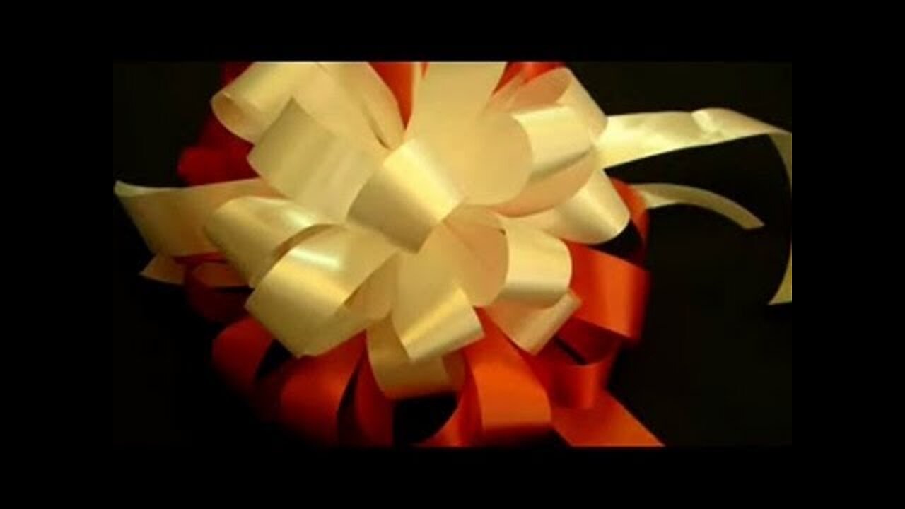 Beautiful Ribbon Bow Gift Tutorial