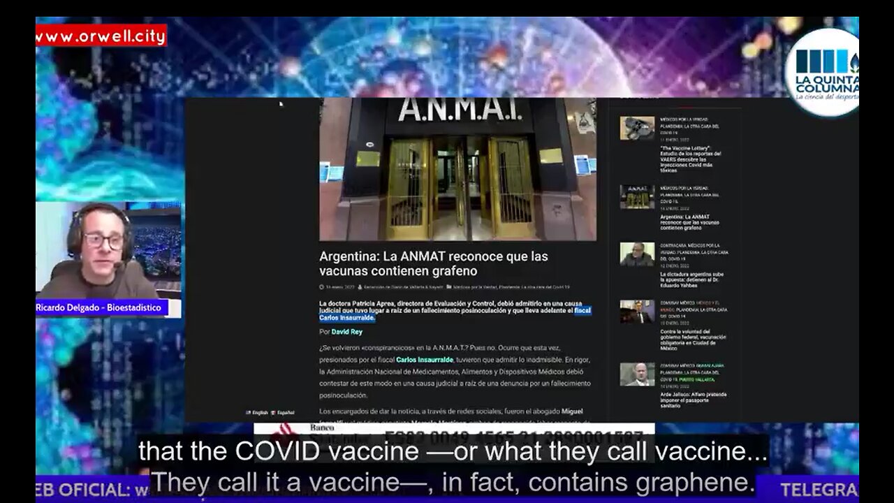 La Quinta Columna - Govt. Admits Vaccine Contains Graphene - 1-18-22