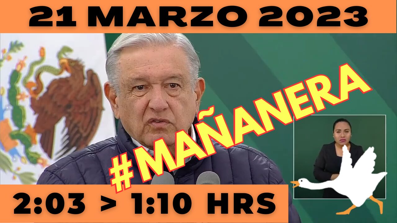 💩🐣👶 #AMLITO | Mañanera Martes 21 de Marzo 2023 | El gansito veloz de 2:03 a 1:10.