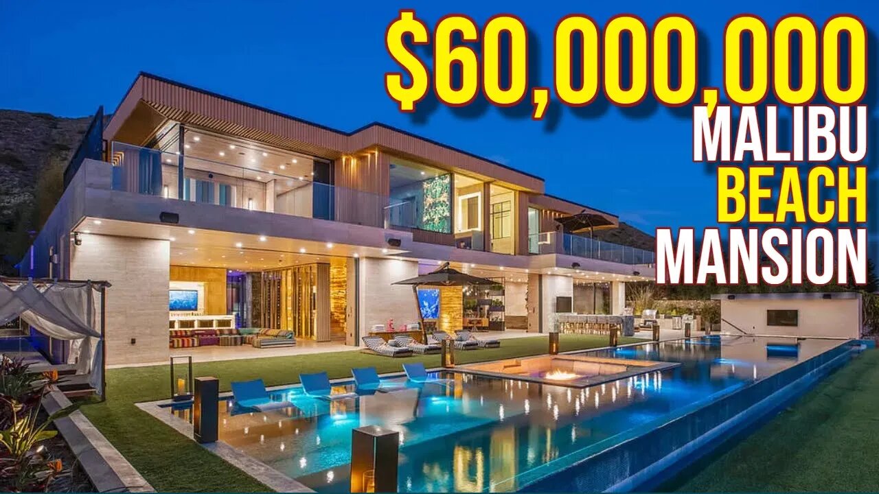 Touring $60,000,000 Malibu Beach MEGA MANSION!