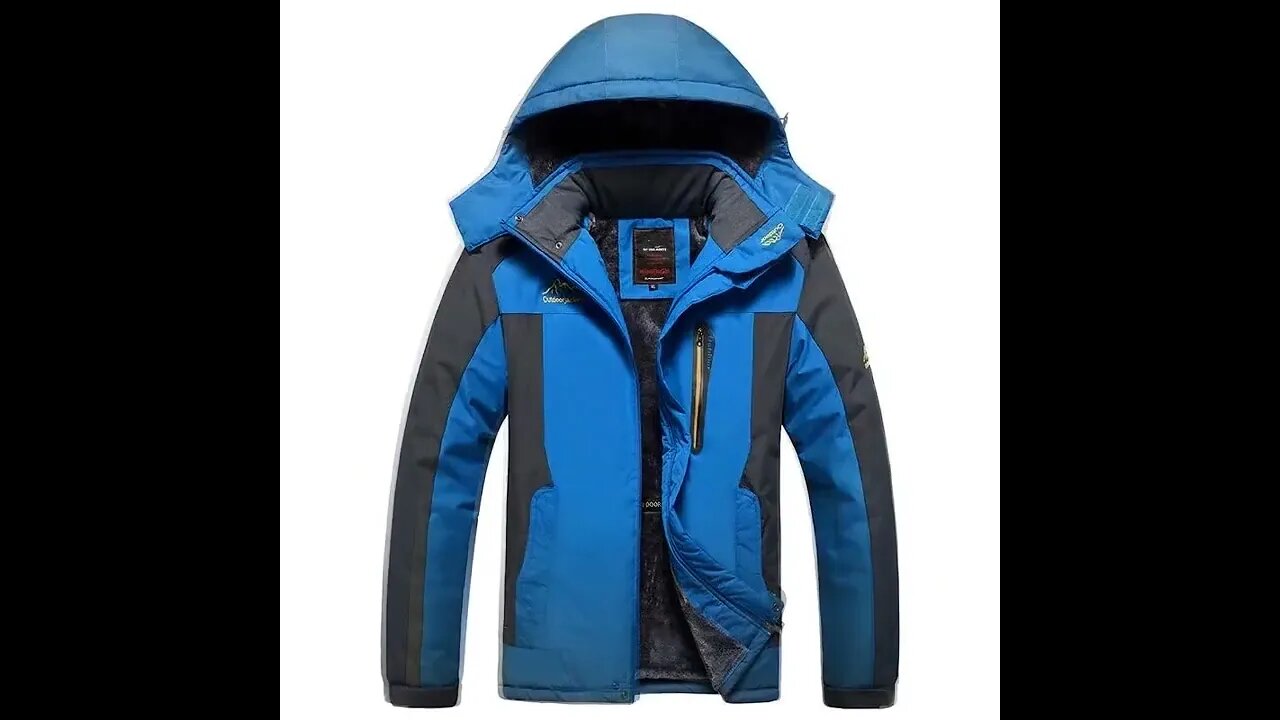 homens jaqueta de inverno grosso quente à prova dparágua com capuz casaco parka blusão jaqueta de lã