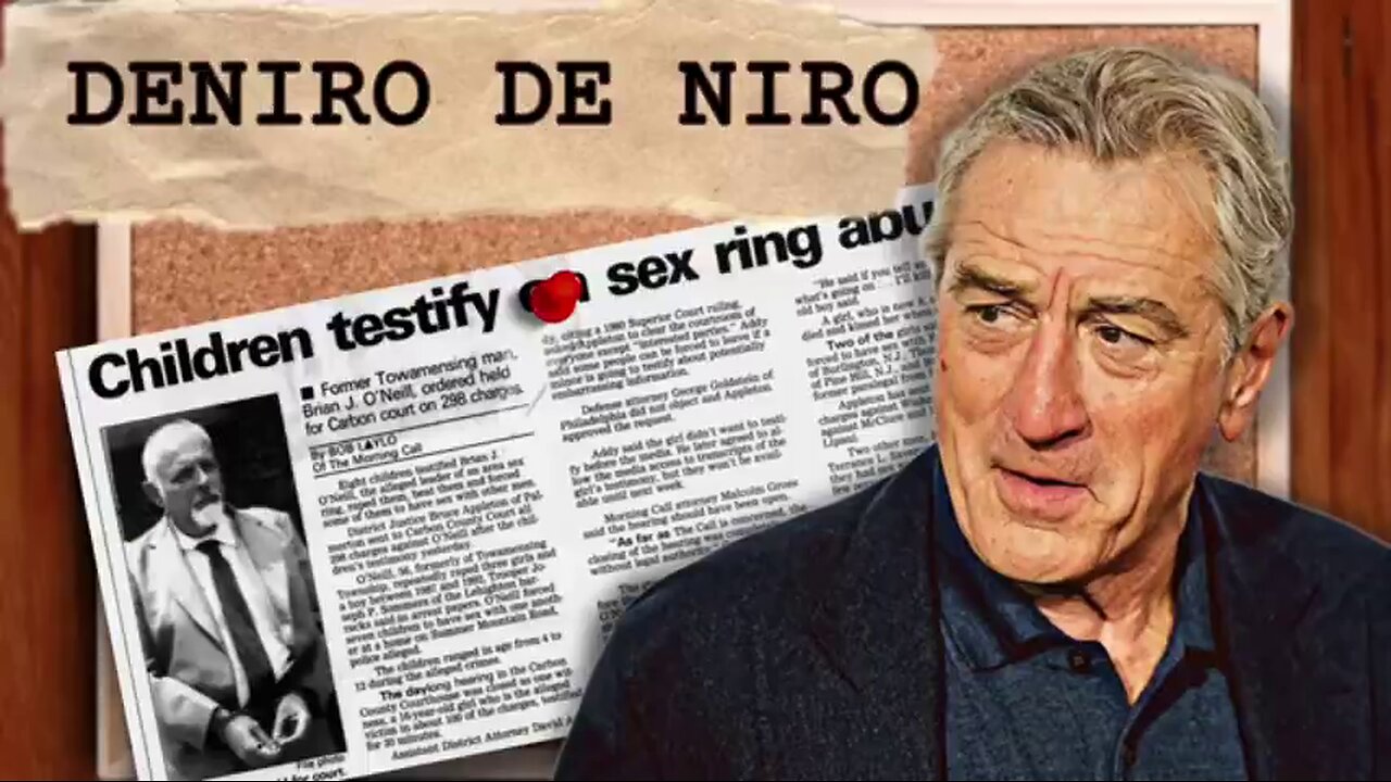 Robert DeNiro's ignored involvement in Prostitution and Child Sex Trafficking Rings 👦😈👧