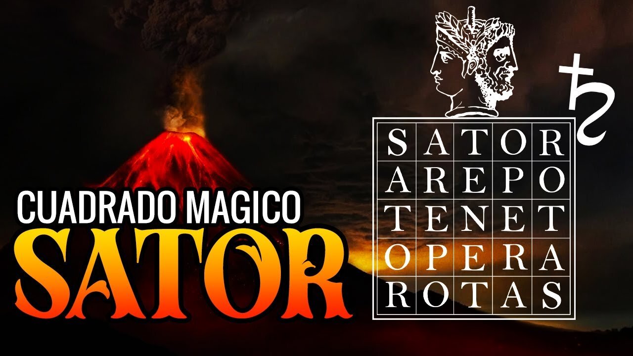 Il quadrato magico SATOR-TENET L'antico culto al pianeta SATURNO della MASSONERIA a DIS PATER cioè ADE che non è IL DIO UNICO BIBLICO ma un'eresia degli zurvanisti che lo venerano con la dea madre ISHTAR,INANNA per i pagani il cielo è una dea