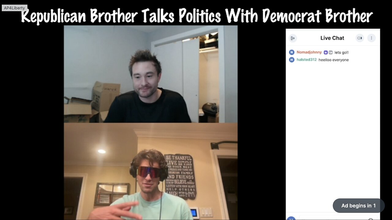 Republican brother talks politics with Democrat brother