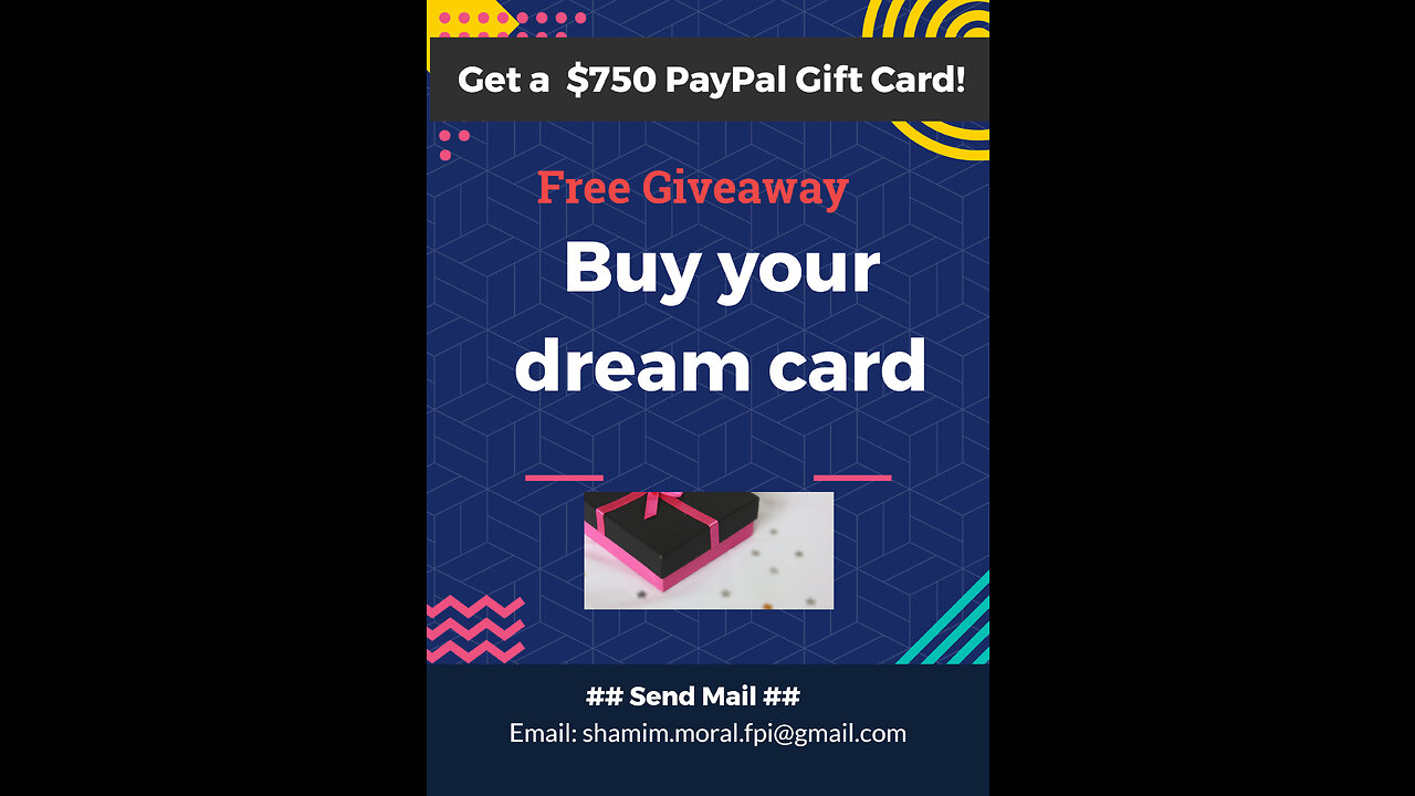 PayPal Giftcard-Get Free $750 PayPal Gift Cards EVERYDAY!