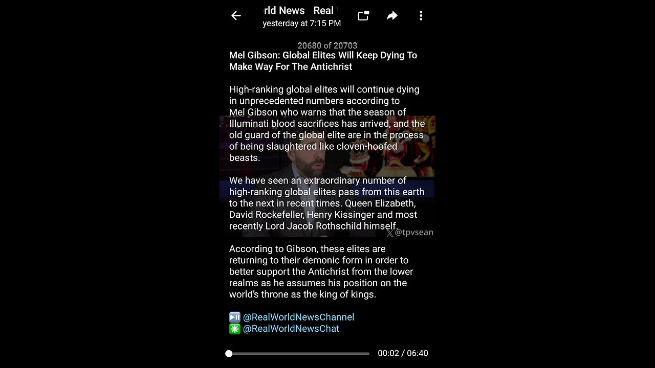 News Shorts: Globalists Sacrifice for Antichrist