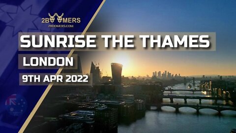 SUNRISE THAMES RIVER LONDON WITH A DJI AIR 2S ON 9TH APRIL 2022