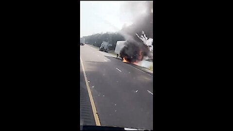 Truck Fire On Highway 401